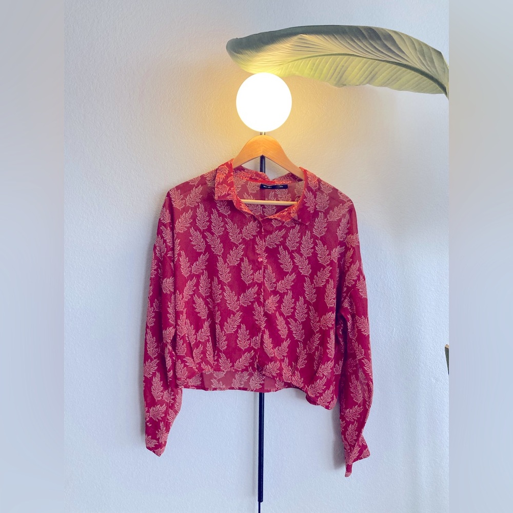 ASOS (First and I) SIZE L CROP BLOUSE